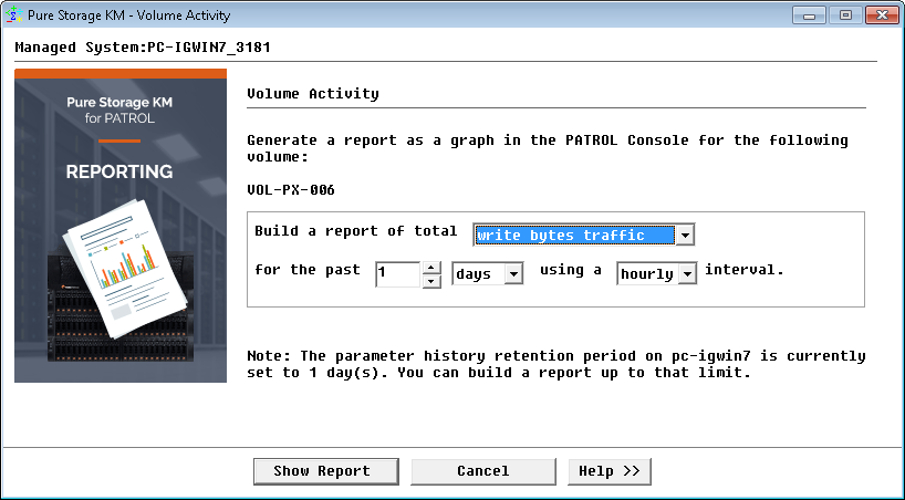 Graph – Setting Report Parameters