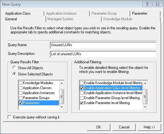 Graph – PATROL Query – General Tab