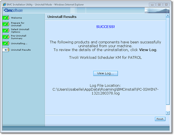 Uninstall-Success