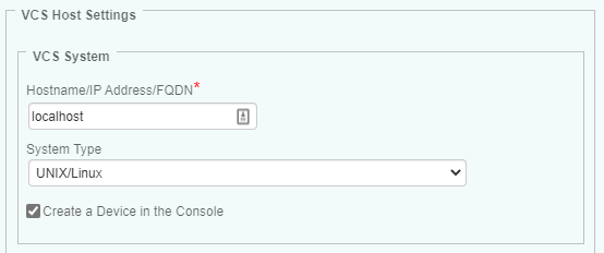 Adding a VCS Host to the Monitoring Environment