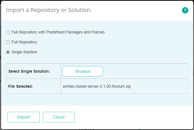 Importing Veritas Cluster Server KM