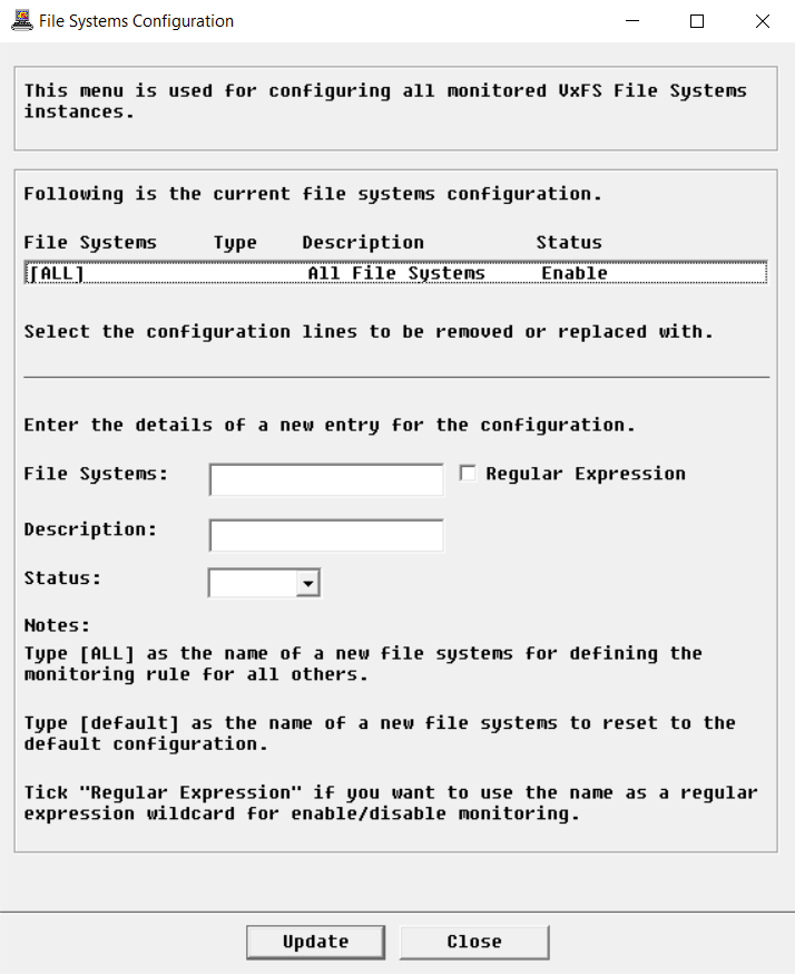 Filtering Elements to Monitor