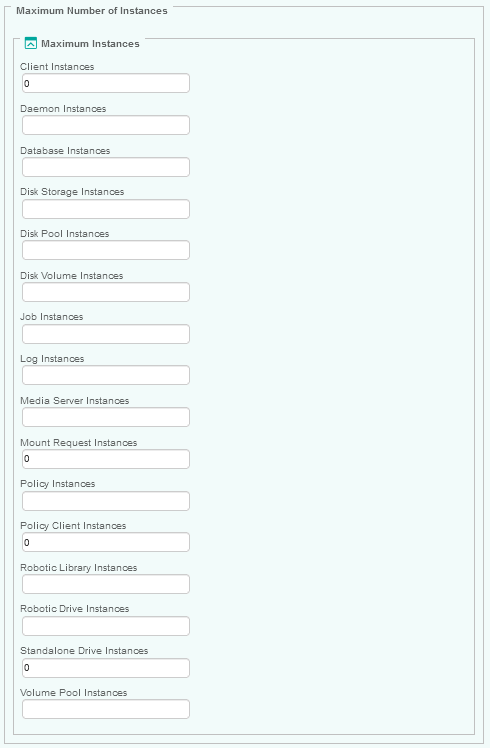 Configuring the Maximum Number of Instances