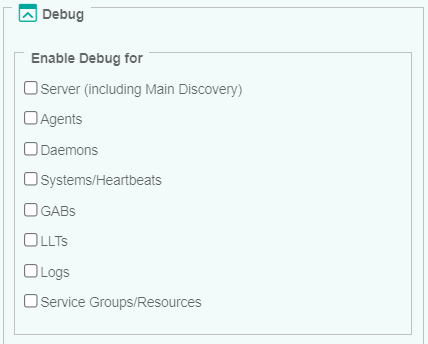 Configuring the Debug Mode Settings